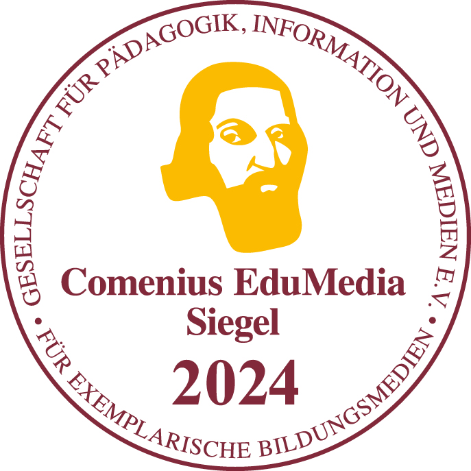 Comenius EduMedia Siegel 2024 für die Microlearning Kursreihe Informationssicherheit