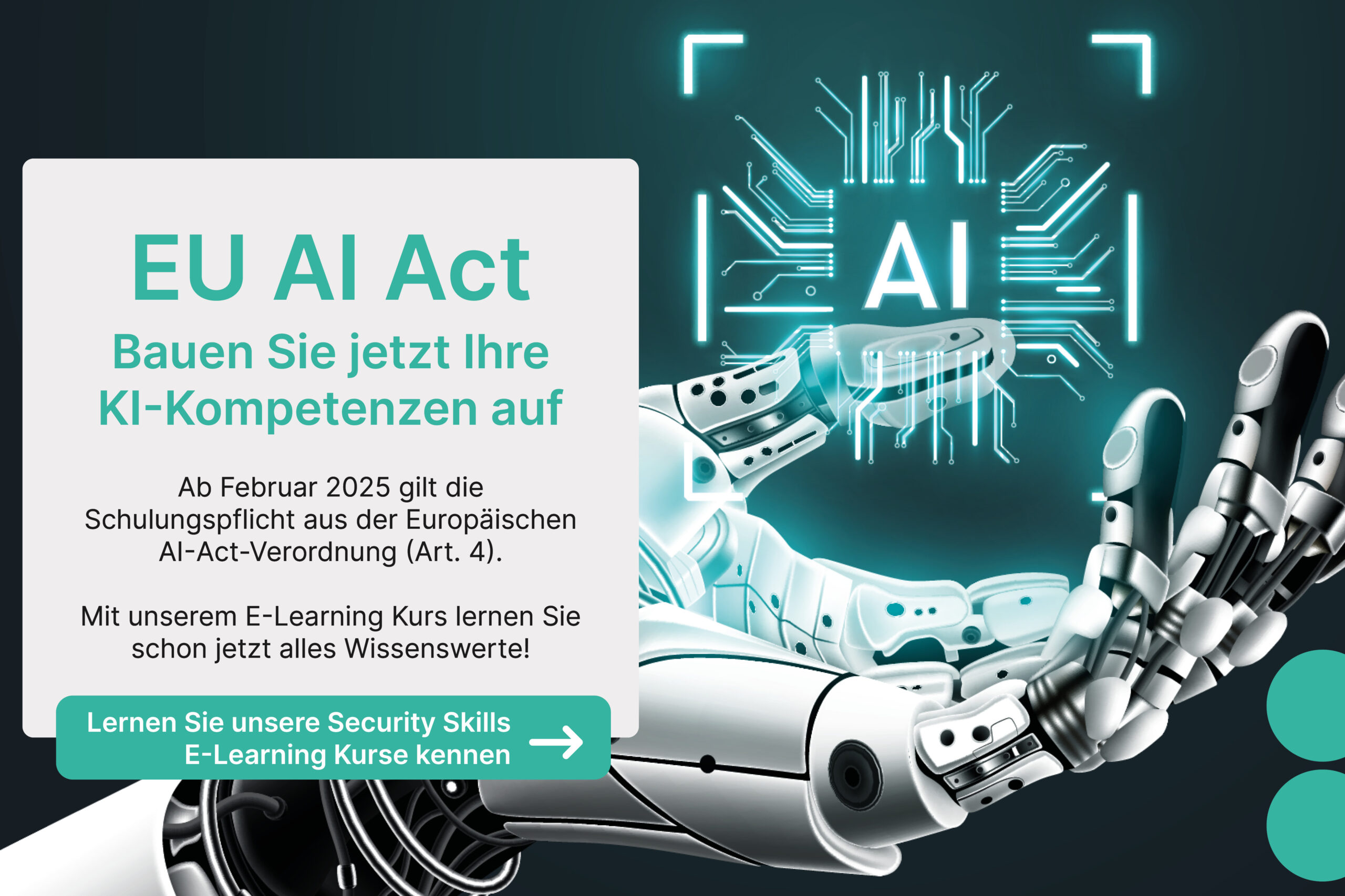 EU AI Act - Jetzt Kompetenzen aufbauen